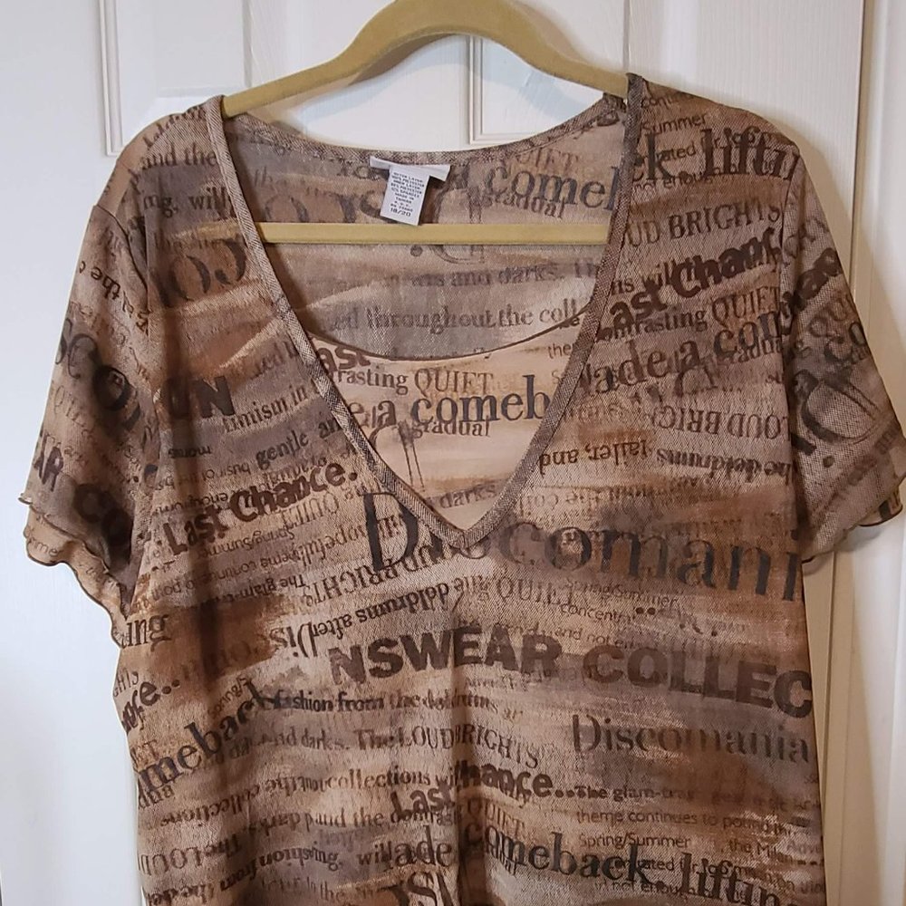 3/$20 Avenue "words" Shirt